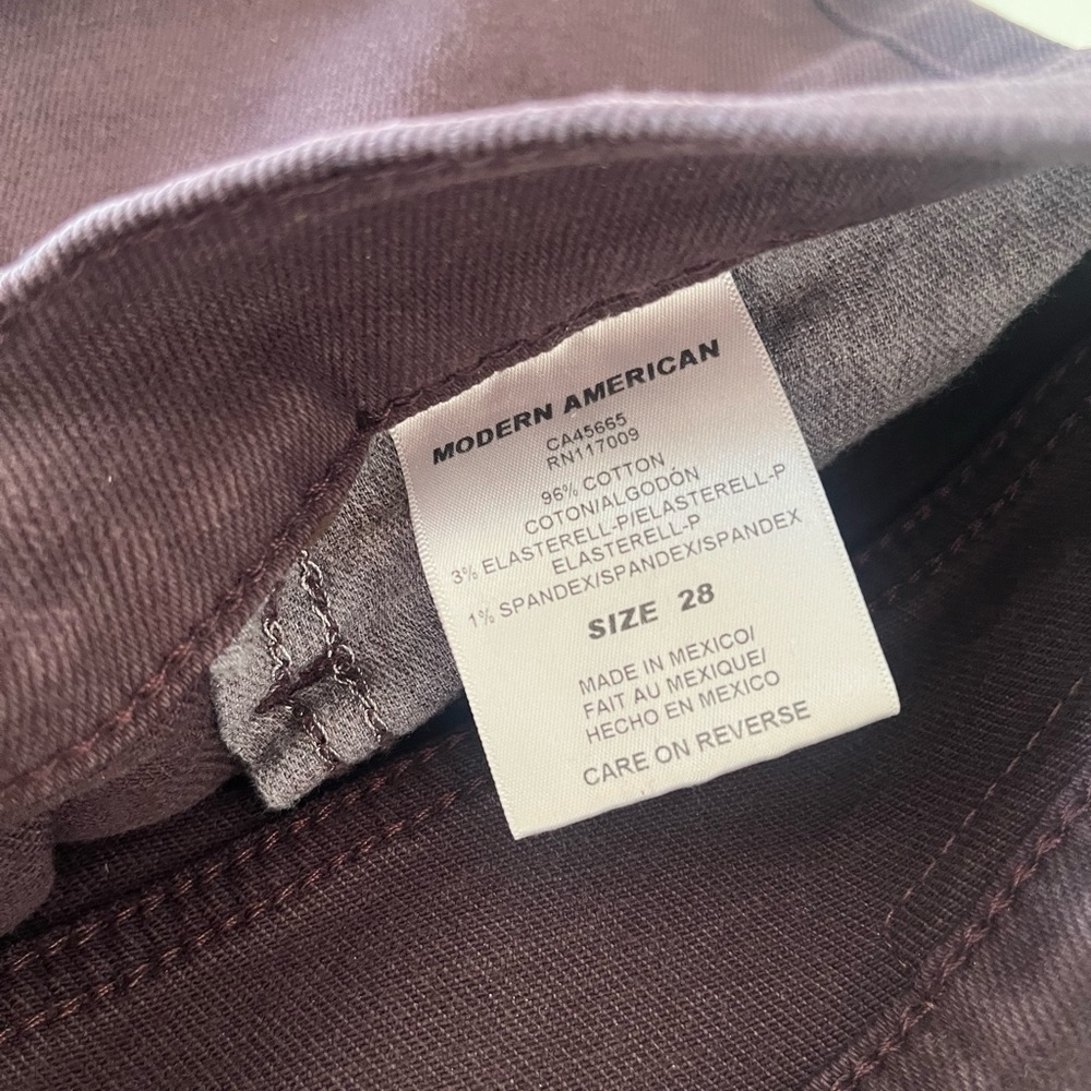 Savannah Dark Burgundy Wide Leg Flare Jeans - Picture 6 of 7
